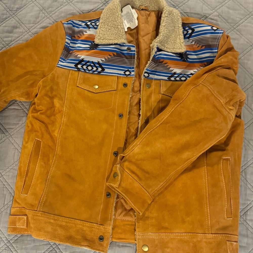 REAL SUEDE MENS JACKET NWT